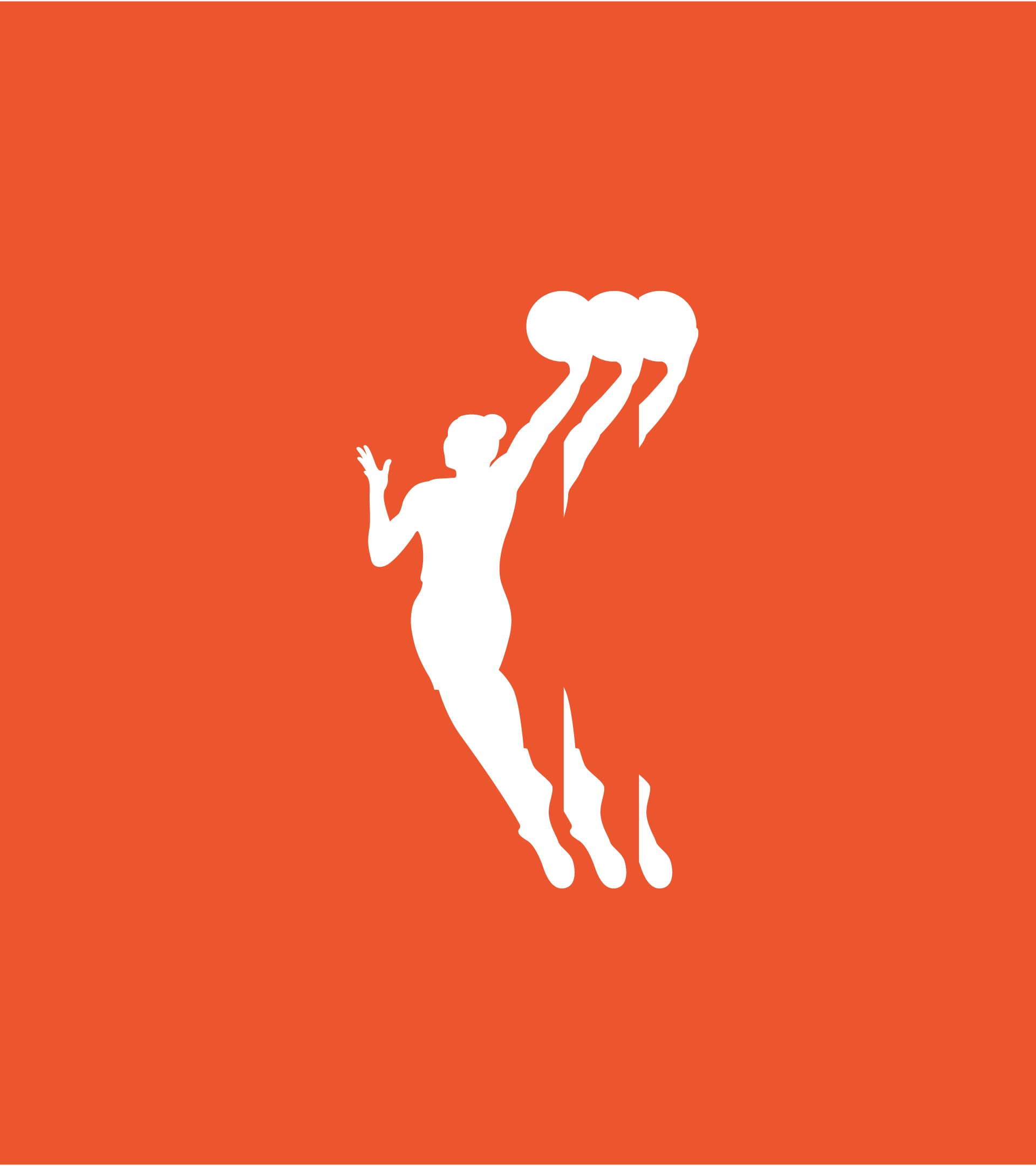 WNBA orange logo mark