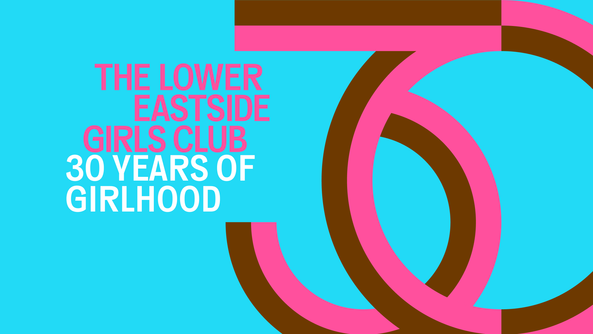 l﻿ogo for girls club 30th anniversary featuring a customized ‘30’ symbol