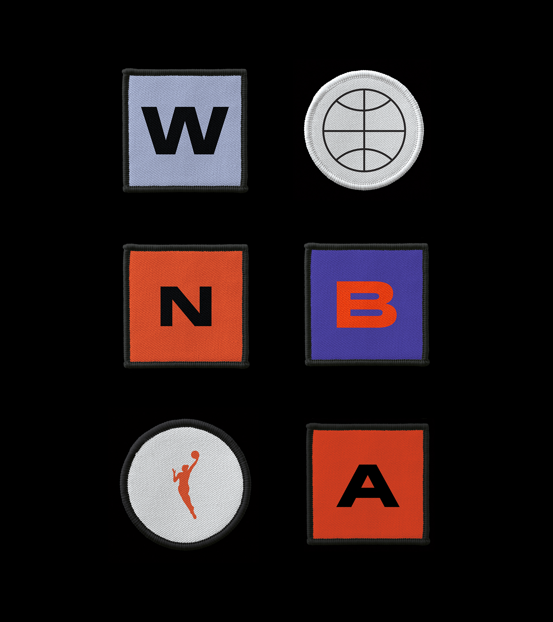 WNBA embroidered patch designs